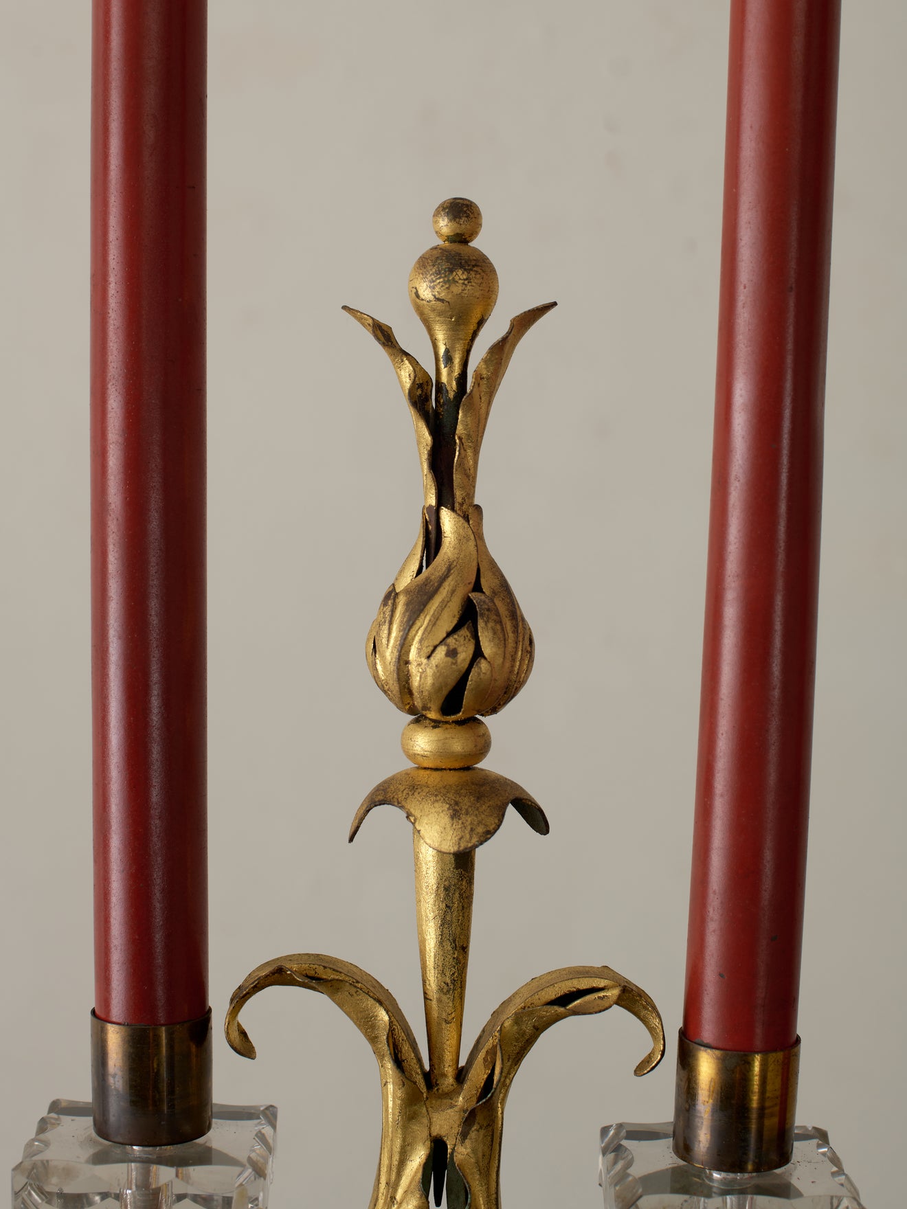 TABLE LAMP IN THE STYLE OF GILBERT POILLERAT